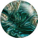 20MM Green pattern Print glass snaps buttons  DIY jewelry