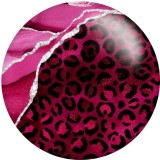 20MM pattern Print glass snaps buttons  DIY jewelry