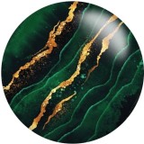 20MM Green pattern Print glass snaps buttons  DIY jewelry