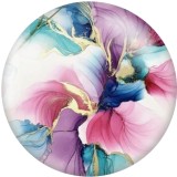 20MM Pretty pattern Print glass snaps buttons  DIY jewelry