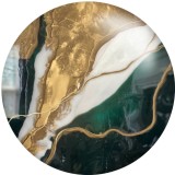 20MM Green pattern Print glass snaps buttons  DIY jewelry