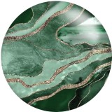 20MM Green pattern Print glass snaps buttons  DIY jewelry