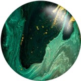 20MM Green pattern Print glass snaps buttons  DIY jewelry