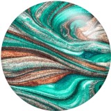 20MM Green pattern Print glass snaps buttons  DIY jewelry
