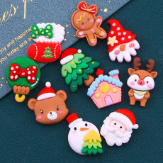 20mm snap button charms Resin Christmas Mickey Mouse cookies diy cream