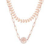 Stainless steel multi-layer life tree necklace