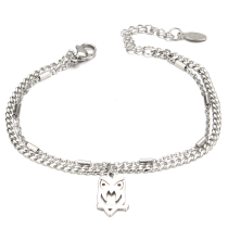 Stainless Steel Bracelets Women Tree Heart Stars Charm Bracelet Wholesale