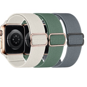 38/40/41mm Apple strap iwatch adjustable elastic nylon woven strap single loop for apple iwatch (excluding dial)