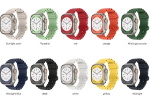 42/44/45/49mm Apple Ocean Watch Band is suitable for applewatch8 with ultra7/6/5/4/se sports silicone watch band iwatch (excluding dial)
