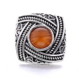 20MM yellow design Rhinestone enamel Metal snap button charms