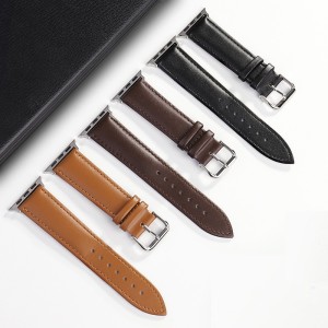 42/44/45mm Applicable to apple iwatch strap business leather buckle apple watch strap iwatch leather strap (excluding dial)