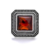 20MM red design Rhinestone enamel Metal snap button charms