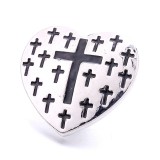 20MM black design Rhinestone enamel Metal  snap button charms