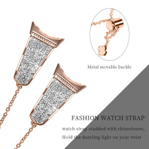 Suitable for Google Watch Metal Google Pixel Watch Swarovski Diamond Stick Chain(excluding dial)