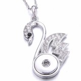 Metal Pendant 60CM Necklace for 20mm Snaps button jewelry wholesale