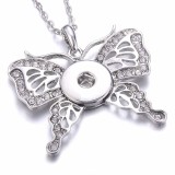 Metal Pendant 60CM Necklace for 20mm Snaps button jewelry wholesale