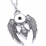 Metal Pendant 60CM Necklace for 20mm Snaps button jewelry wholesale