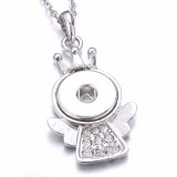 Metal Pendant 60CM Necklace for 20mm Snaps button jewelry wholesale