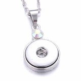 Metal Pendant 60CM Necklace for 20mm Snaps button jewelry wholesale