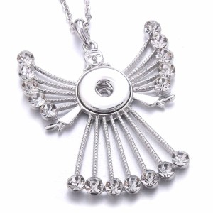 Metal Pendant 60CM Necklace for 20mm Snaps button jewelry wholesale