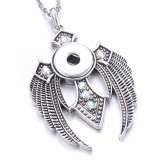 Metal Pendant 60CM Necklace for 20mm Snaps button jewelry wholesale