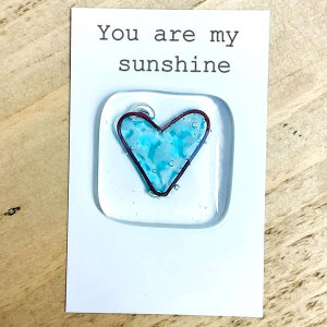 Valentine's Day Pocket Hugs Love  Pocket token glass Pocket Hearts keepsake gifts