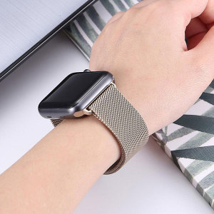 38/40MM Stainless steel metal MilanisiWatch watchband magnetic mesh belt (excluding dial)