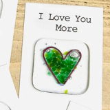 Valentine's Day Pocket Hugs Love  Pocket token glass Pocket Hearts keepsake gifts