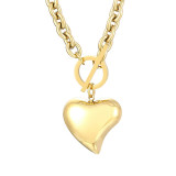 Stainless steel love bracelet necklace set Valentine's Day gift