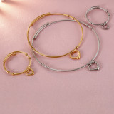 Stainless steel love bracelet necklace set Valentine's Day gift