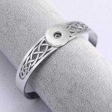 Stainless steel Thanksgiving opening bracelet is suitable for 20MM Snaps button jewelry wholesale
