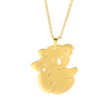 Stainless steel karaoke animal pendant necklaceift