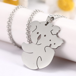 Stainless steel karaoke animal pendant necklaceift
