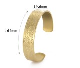 Stainless steel plant tree opening bracelet (with or without magnet version) street hip-hop style