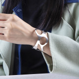 Scissors stainless steel hollow bracelet