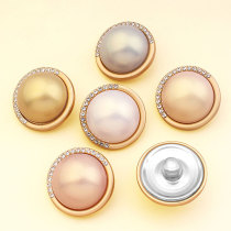 20MM Exquisite pearl small fragrant feng shui diamond is suitable for snap button charms