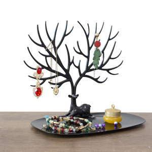 Creative deer horn tree shaped jewelry storage box earring bracelet necklace bracelet earring frame jewelry display