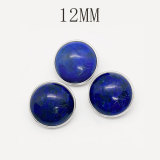 12MM natural turquoise snap button charms