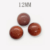 12MM natural turquoise snap button charms