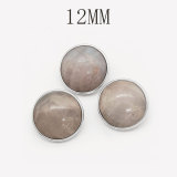 12MM natural turquoise snap button charms