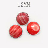 12MM natural turquoise snap button charms