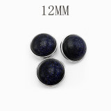 12MM natural turquoise snap button charms