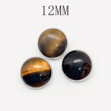 12MM natural turquoise snap button charms