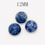 12MM natural turquoise snap button charms