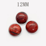 12MM natural turquoise snap button charms