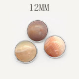 12MM natural turquoise snap button charms