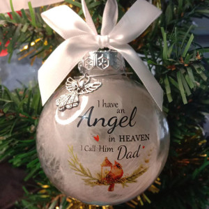 Angels in Heaven Names of Relatives Decorative Souvenir Feather Plastic Ball Decorative Pendant