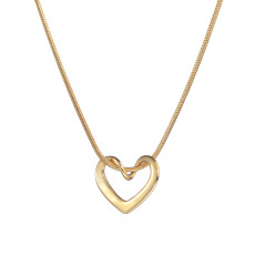 Stainless steel love pendant necklace