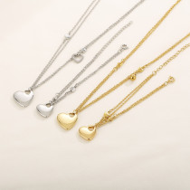 Stainless steel love necklace bracelet set