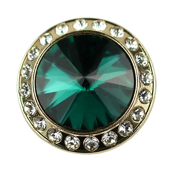 23MM Metal inlay drill snap button charms